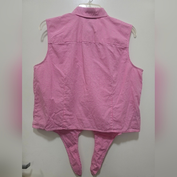 Ralph Lauren Pink Gingham Blouse - Picture 9 of 10